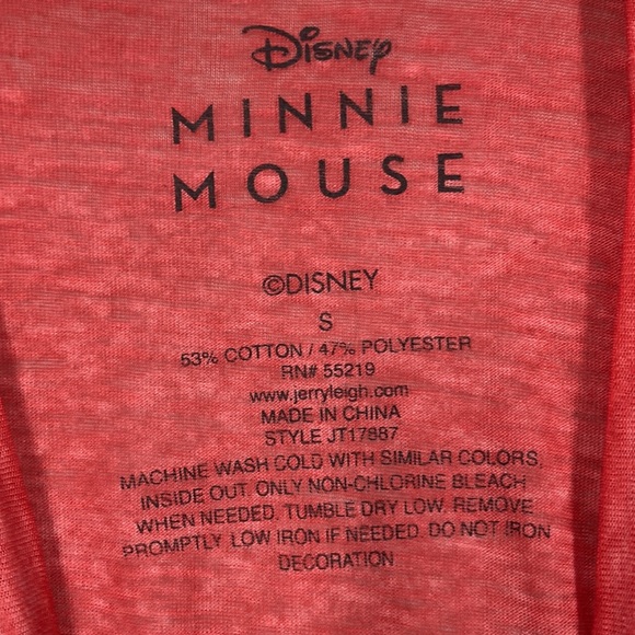 Disney Red Minnie Mouse Howdy Short Sleeve T-Shirt Women's Size Small - Picture 5 of 8